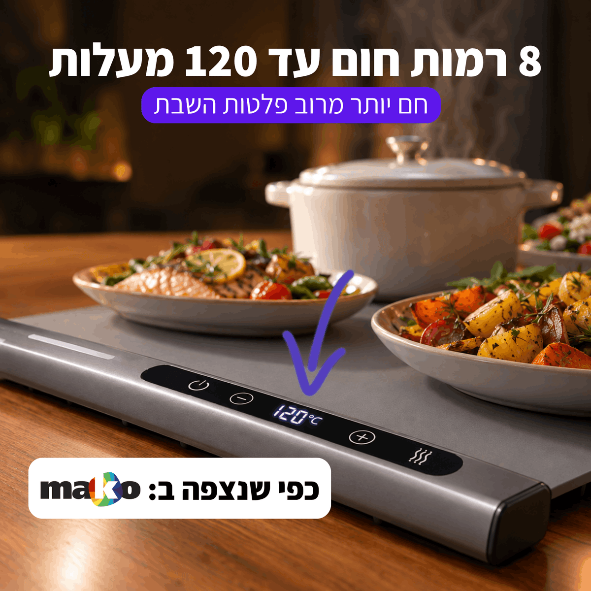 ™Levoro Flex - משטח חימום לאוכל
